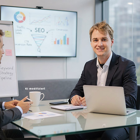 Meeting einer SEO Agentur