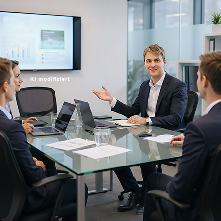 SEO Berater in einem Website-Meeting